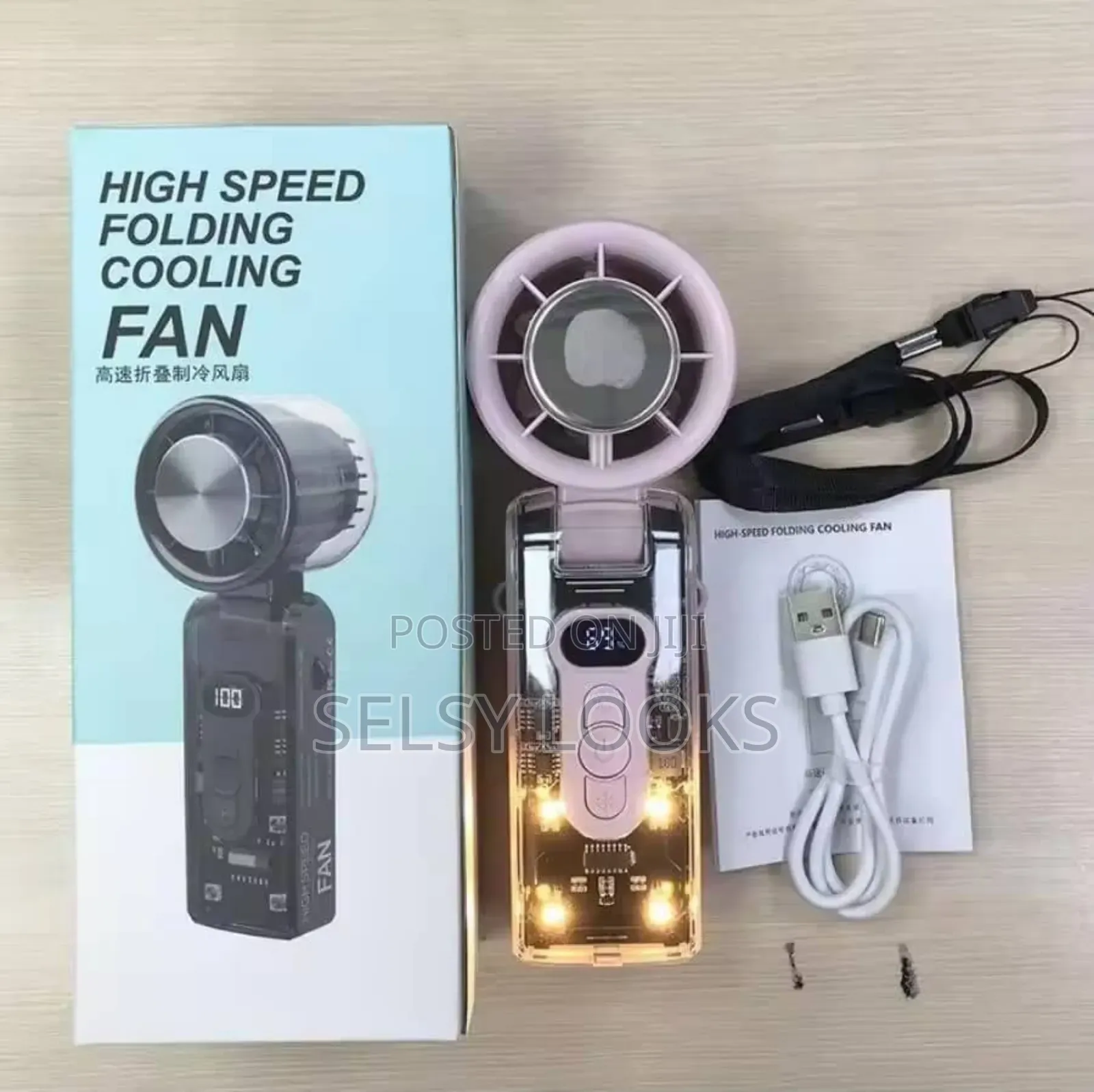 High-speed Folding Ac Mini Cooling Fan