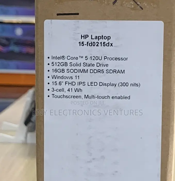 New Laptop HP 15-fd0290ns 16GB Intel Core i5 SSD 512GB