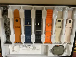 Ultra 3 Smart Watch – 2.06" Big Screen | 7 Straps + Wireless Charger
