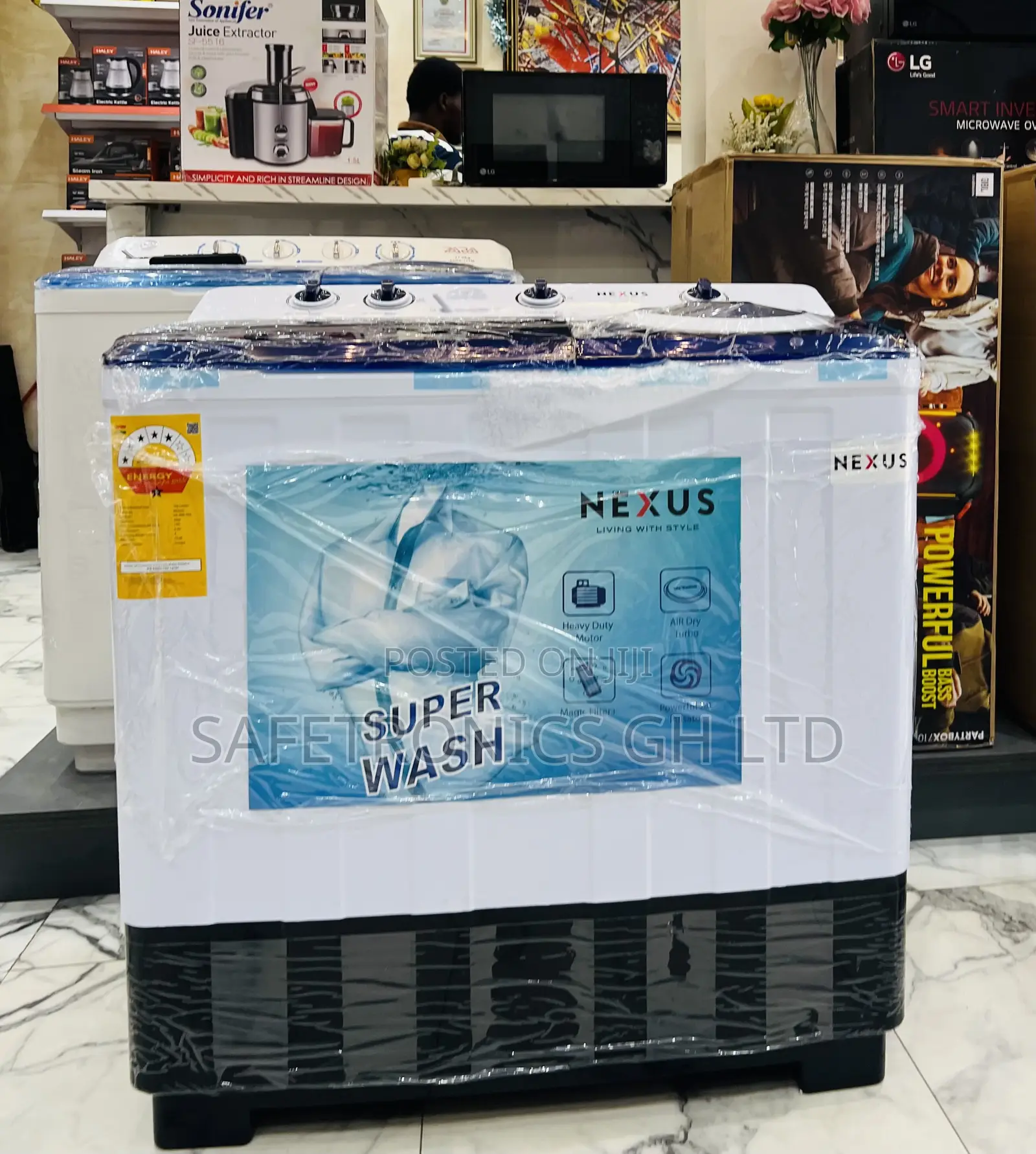 Extremely Durable Topload Nexus 15kg Semiautomatic Washingmachine