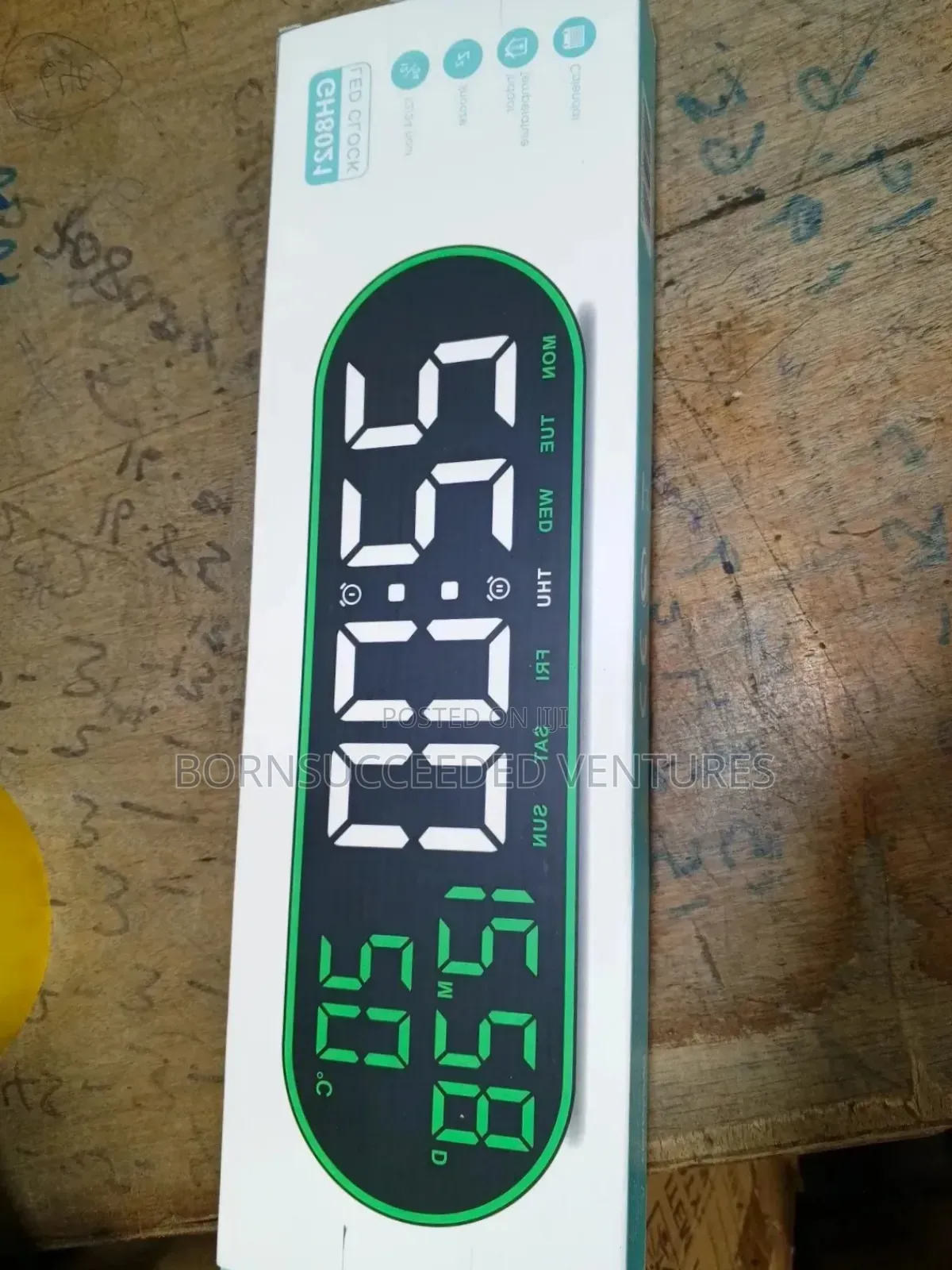 Remote Control Color Frame Led Digital Clock Ock