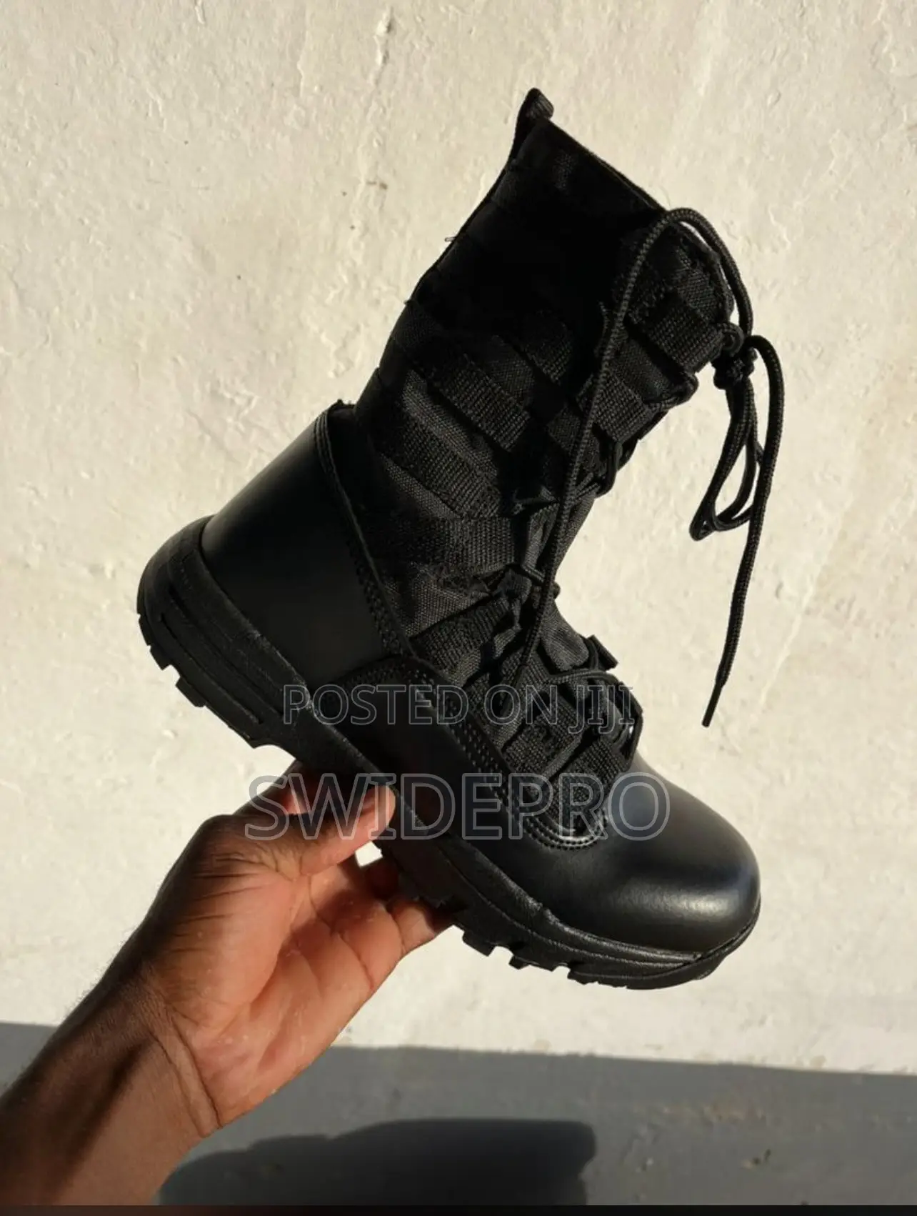 Combat Black Tactical Boots