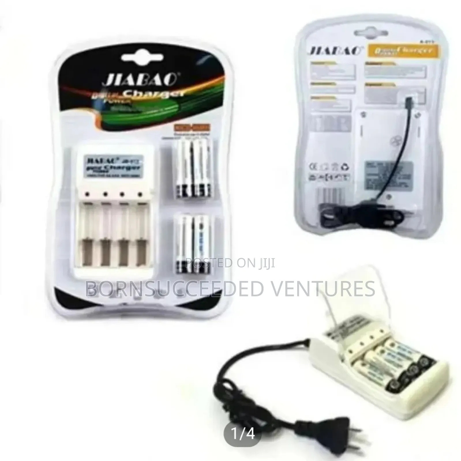 Digital Power Charger With 4pcs Rechargeable Batteries (Aa)