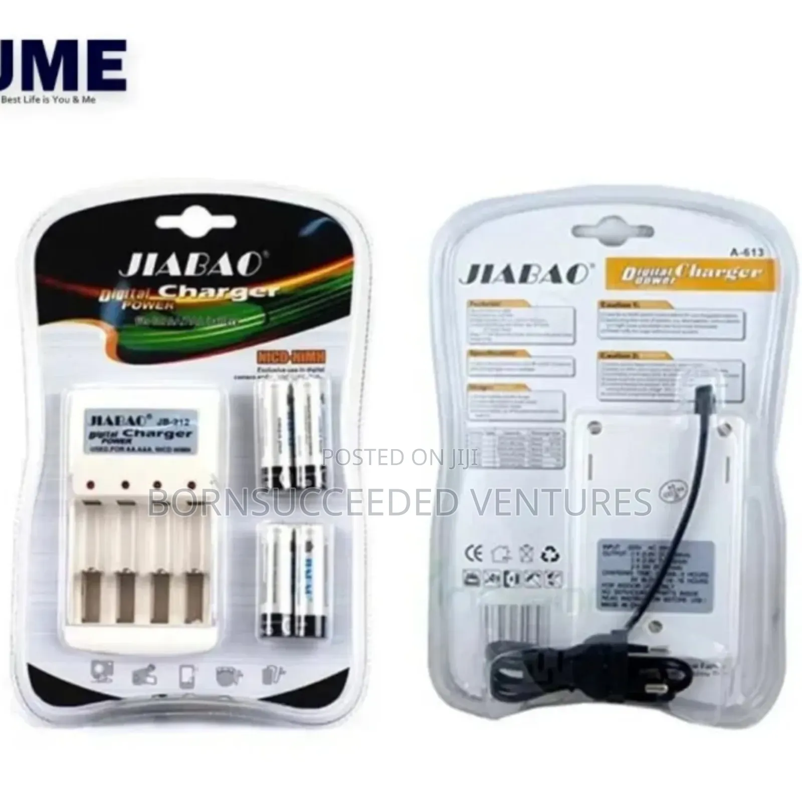 Digital Power Charger With 4pcs Rechargeable Batteries (Aa)