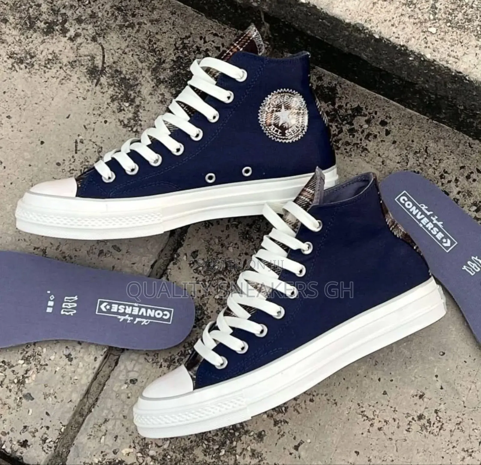 Converse Blue Black