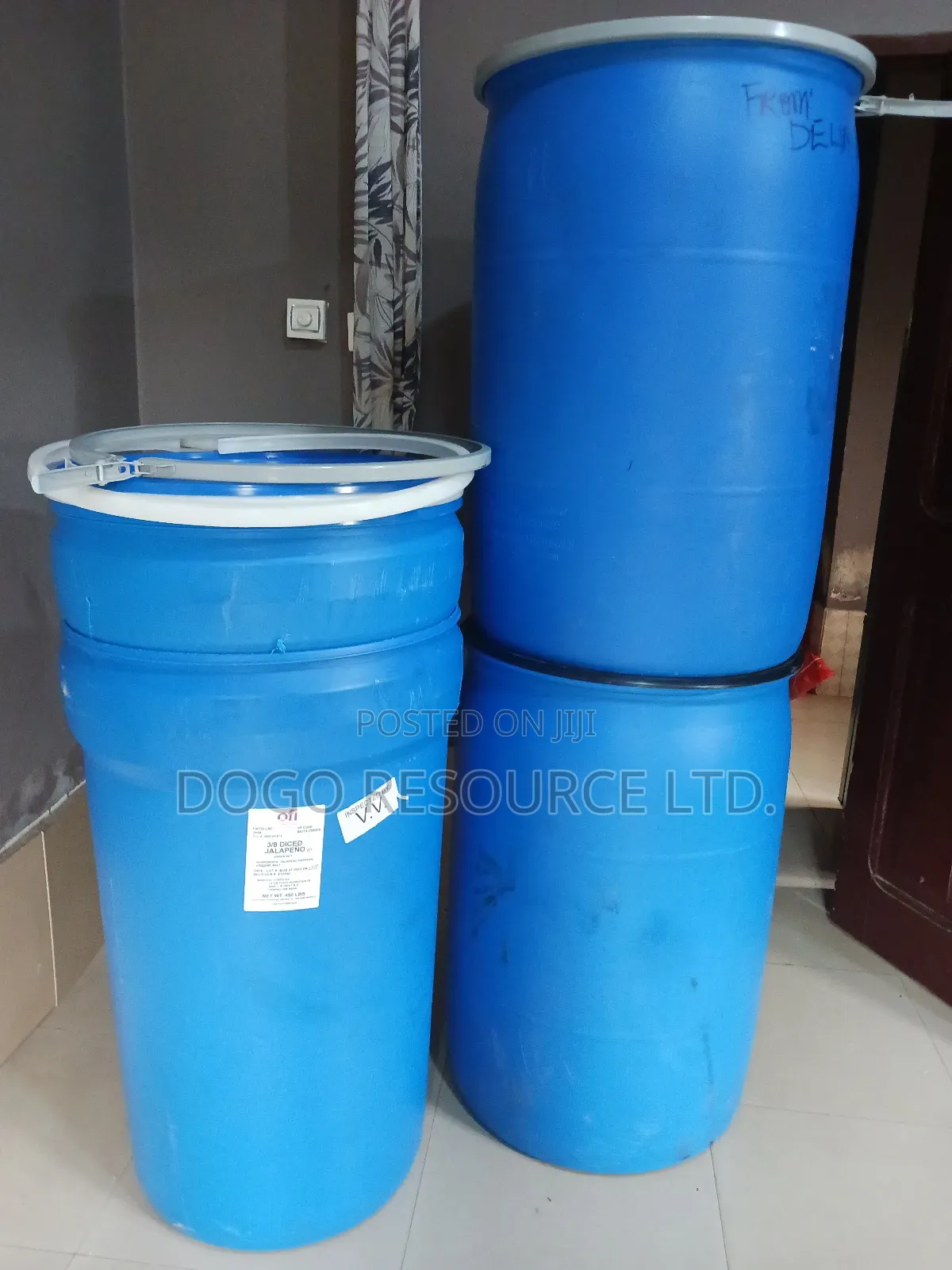 55 Gallons Blue Barrel / 208 Litres