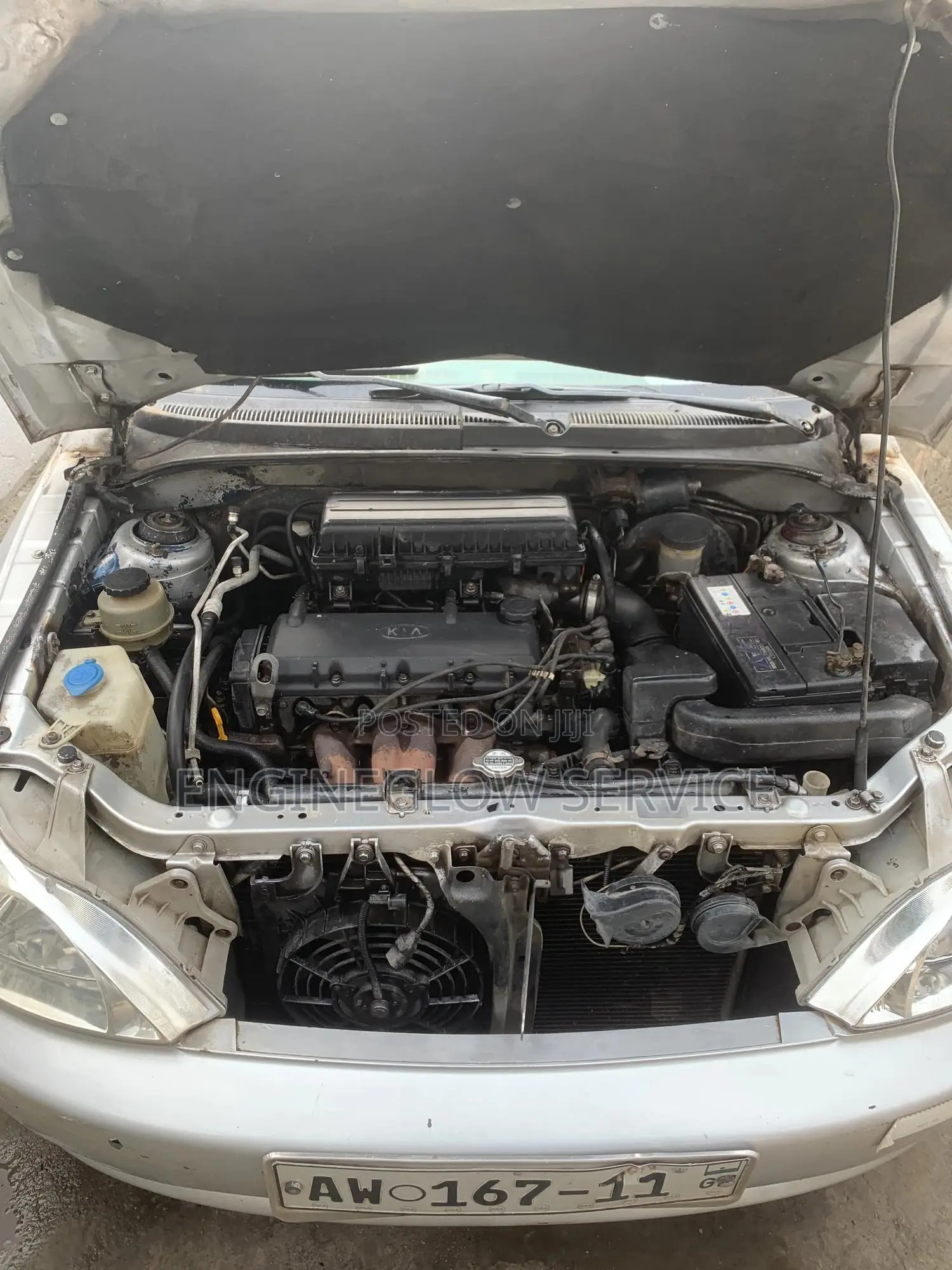 We Was Car Engine to Look Clean, No Damage and Also Detailing Service