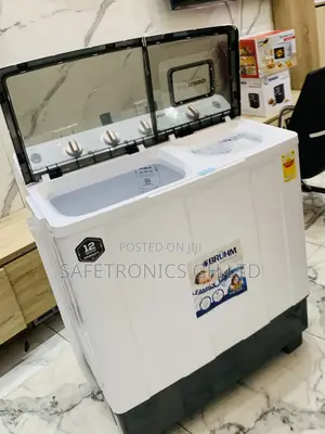 Grab Original Topload Bruhm 12kg Semiautomatic White Washingmachine