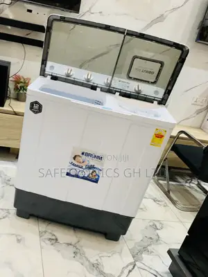 Most Adorable 12kg Semiautomatic Topload White Bruhm Washingmachine