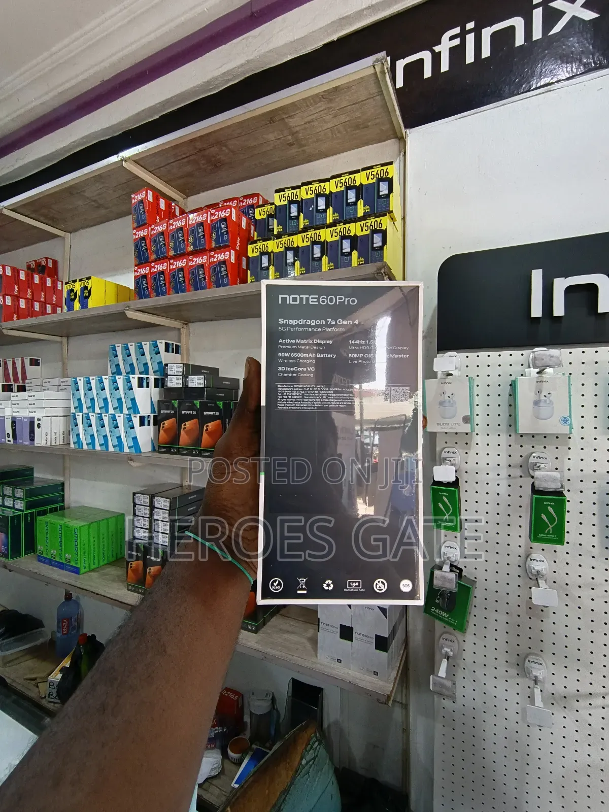 New Infinix Note 60 Pro 256 GB Silver