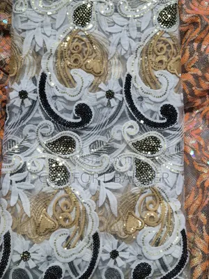 Beautiful Mesh Lace With Floral Design