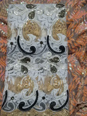 Beautiful Mesh Lace With Floral Design