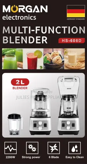 Morgan Multifunctional Commercial German Blender (2200watts)