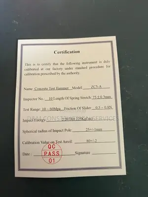 Fully Certified Schidmt ( Rebound )Hammer With Certification Report