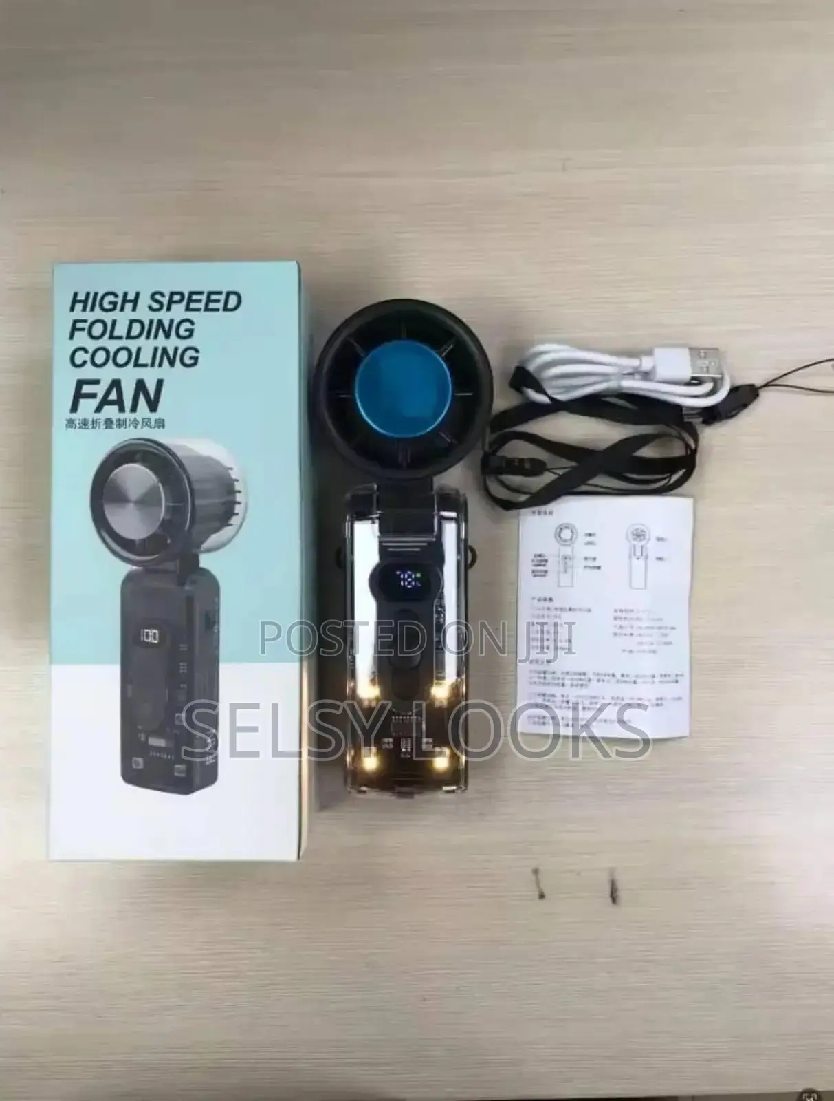High-speed Folding Ac Mini Cooling Fan