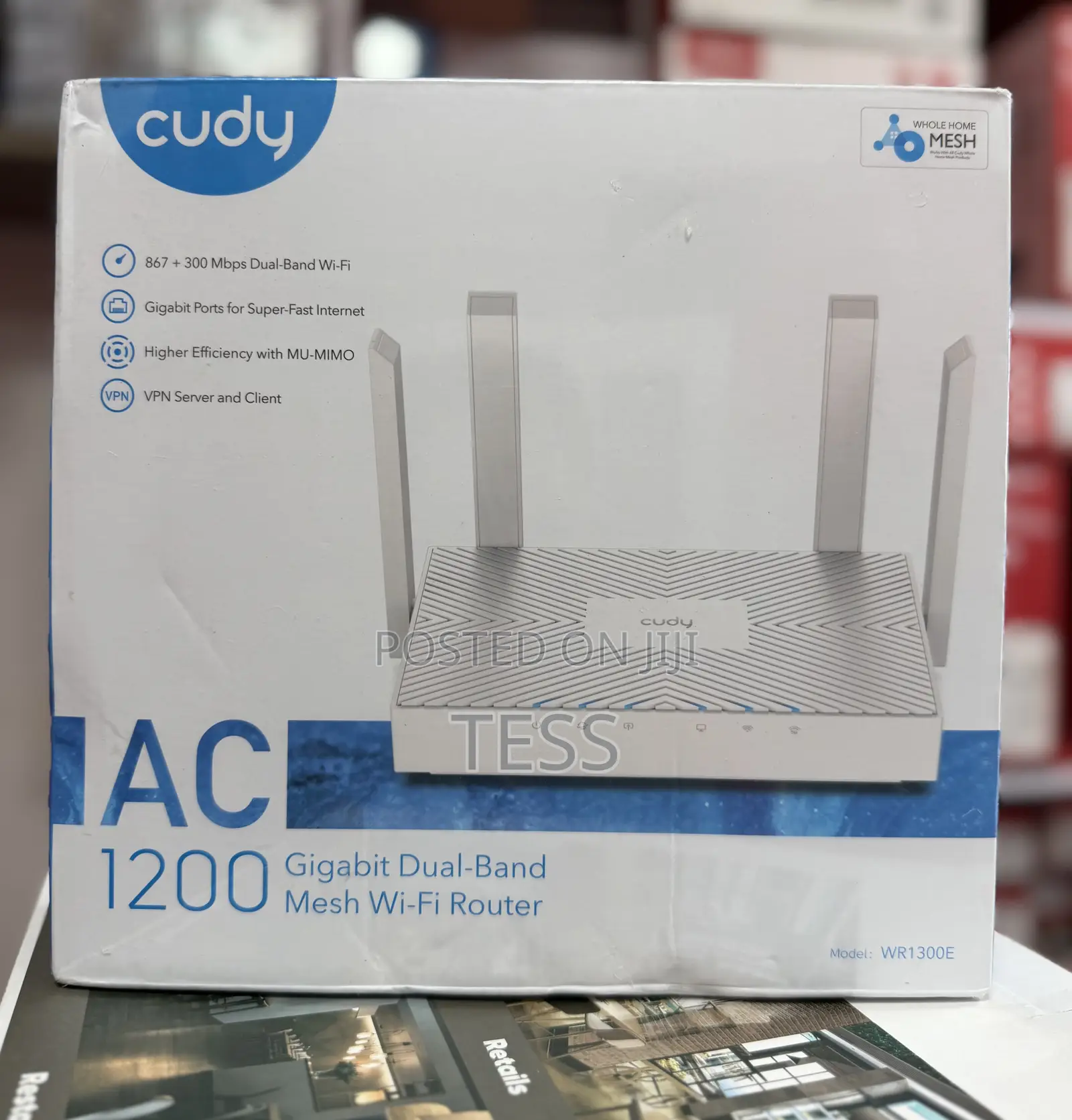 Cudy Gigabit Wireless Router Dual Band Wr130e Ac1200 Mu-Mimo