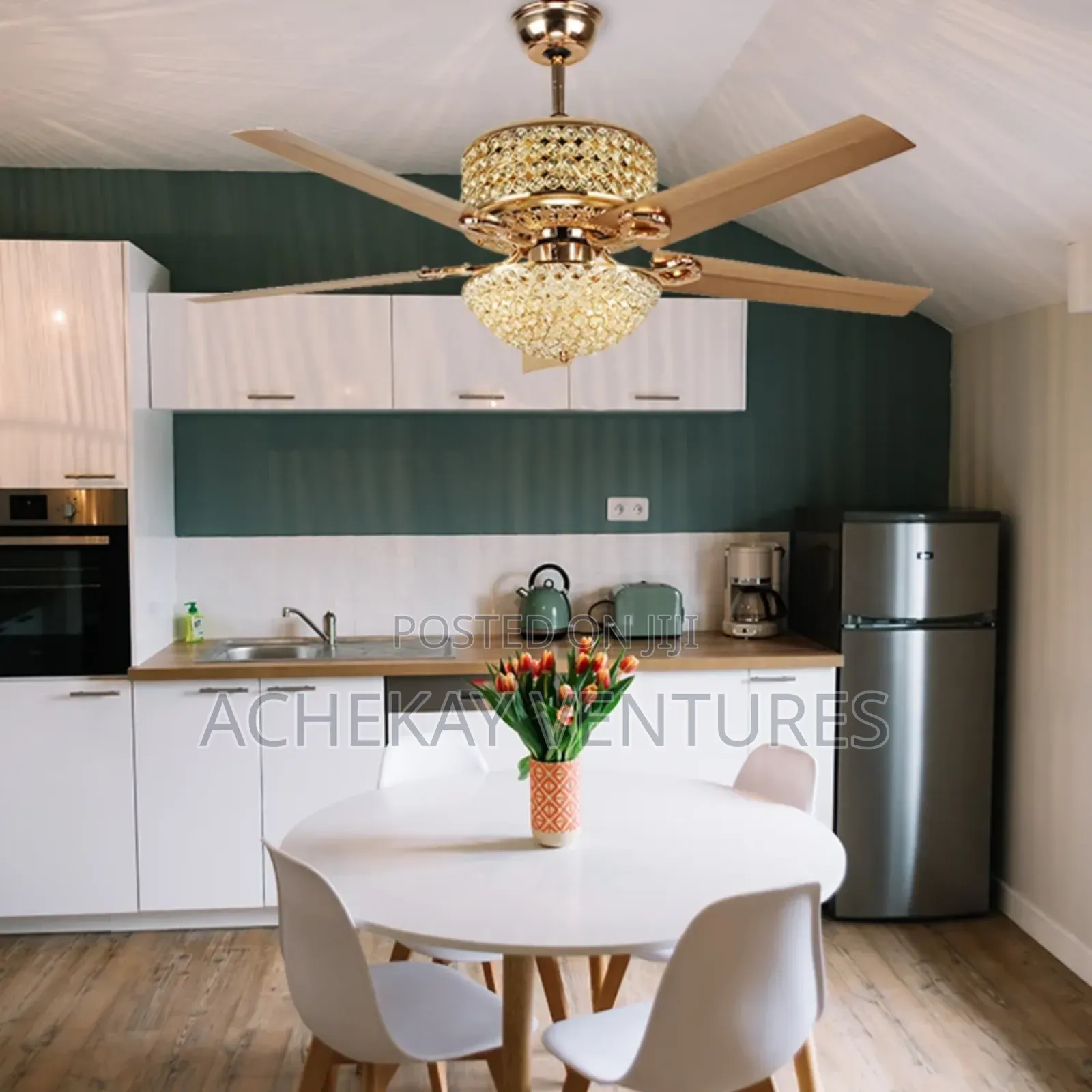 52"5 Blades Ceilings Fans Luxury Modern Ceiling