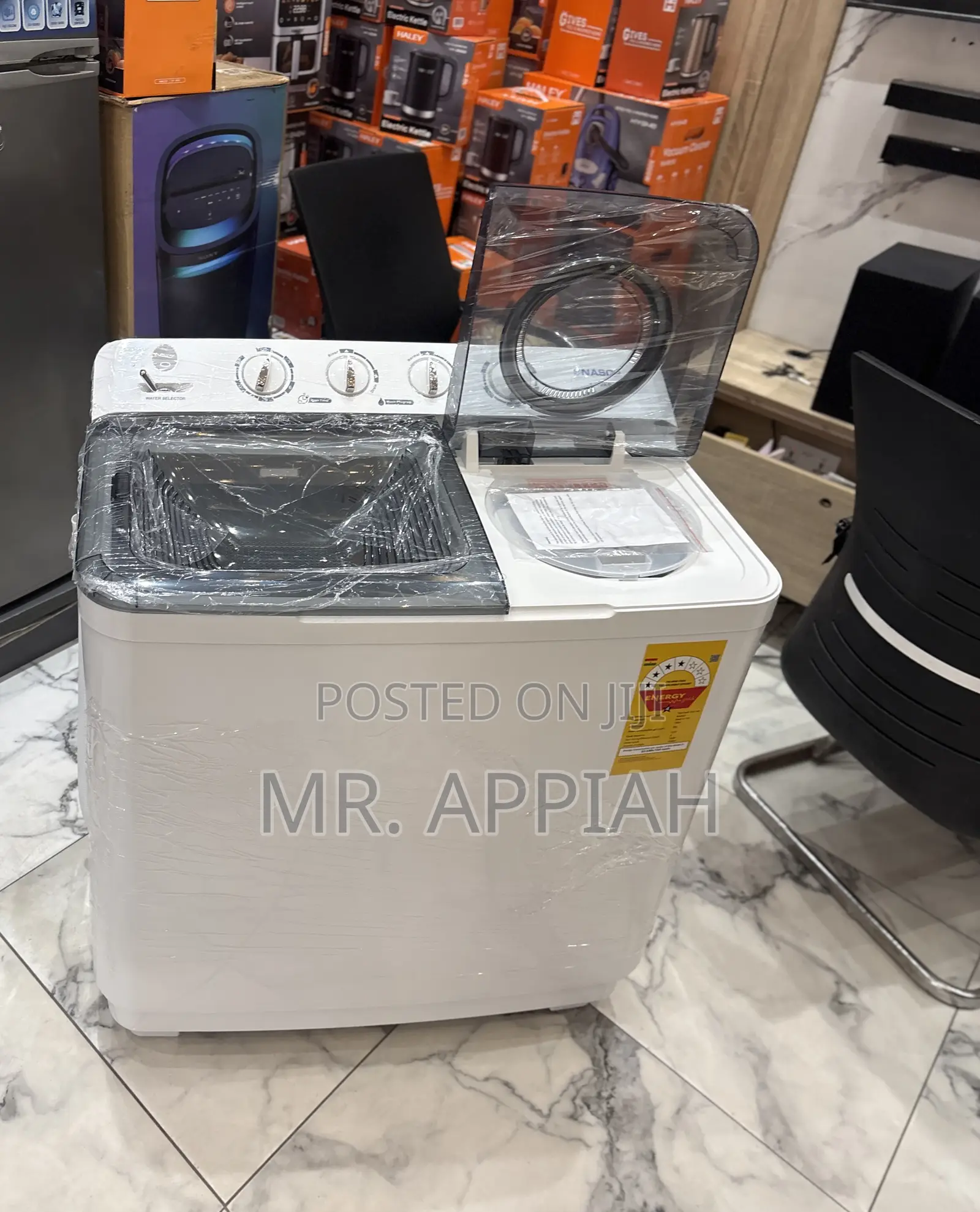 Brand New Nasco 11kg Spin Dry Washing Machine(2025 Model)White 