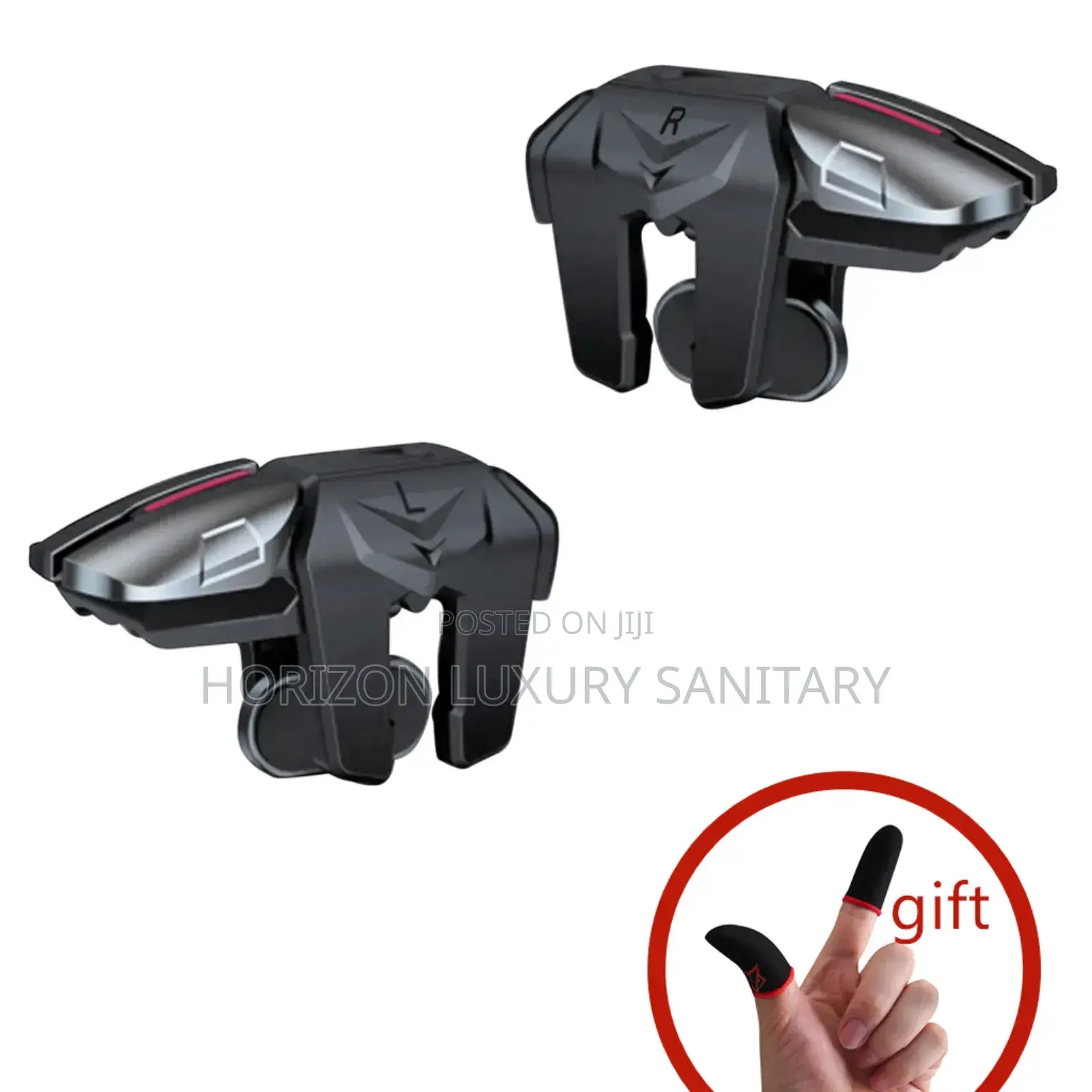 G21 Six Fingers Mobile Game Trigger for Aim Shooting L1 R1 With Sleeve