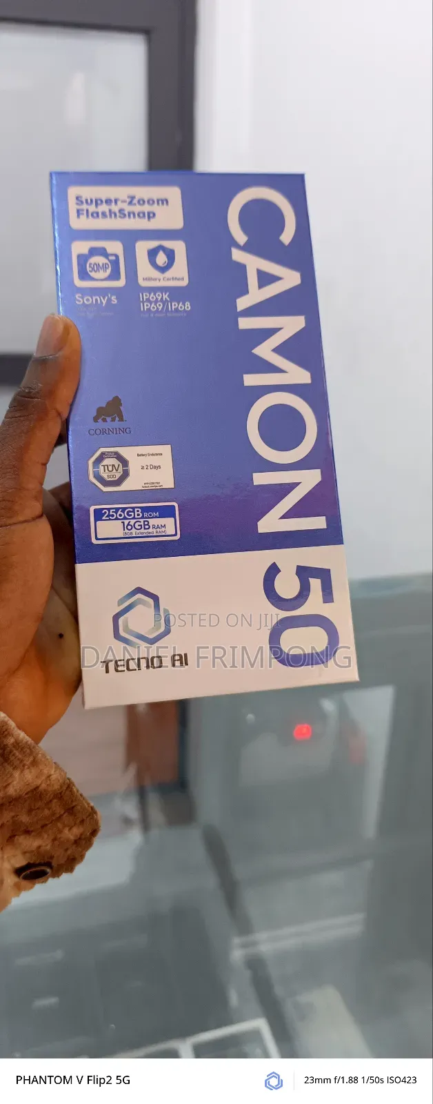 New Tecno Camon 50 256 GB Black