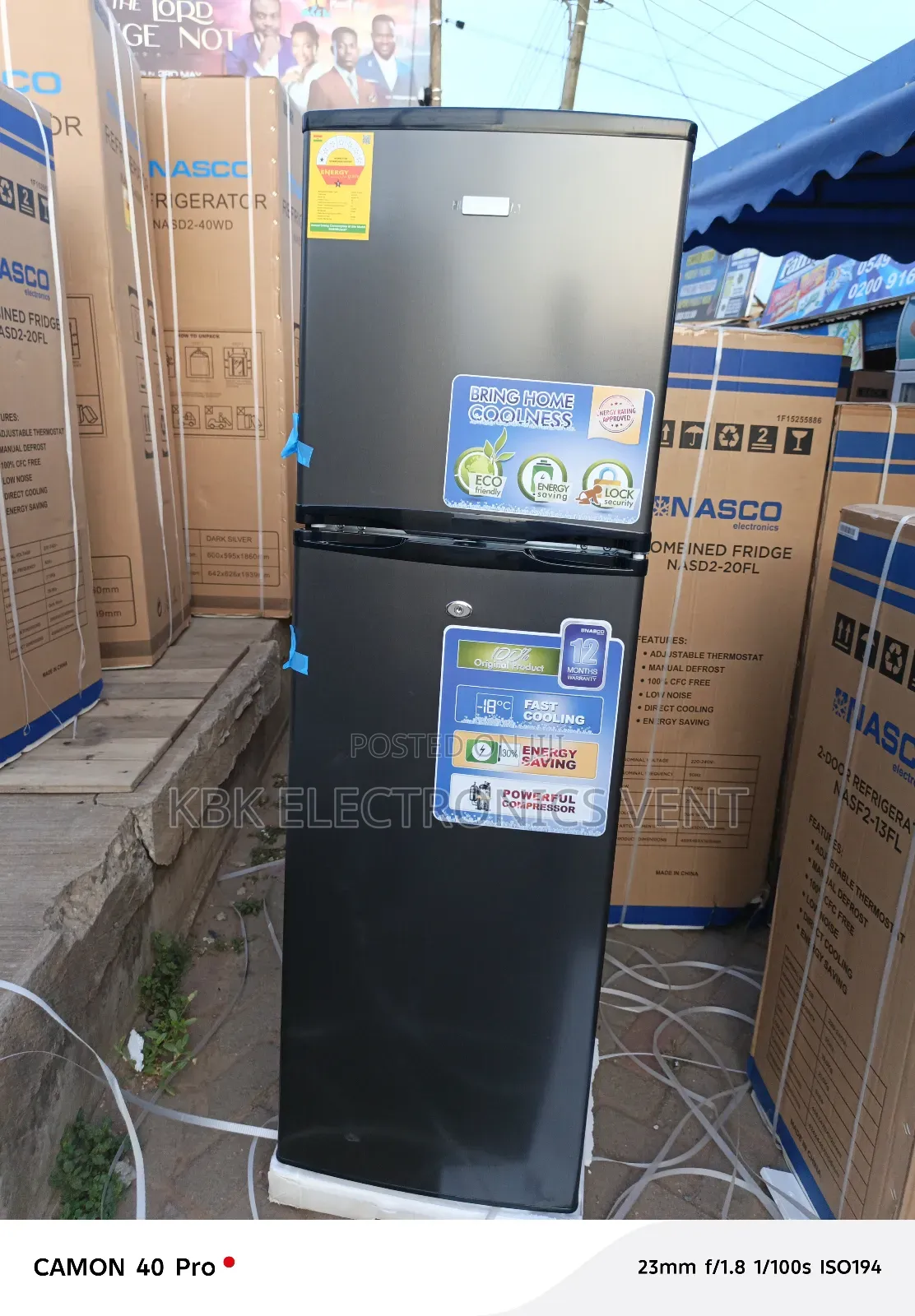 Nasco Nasf222(165liter) Double Door Fridge