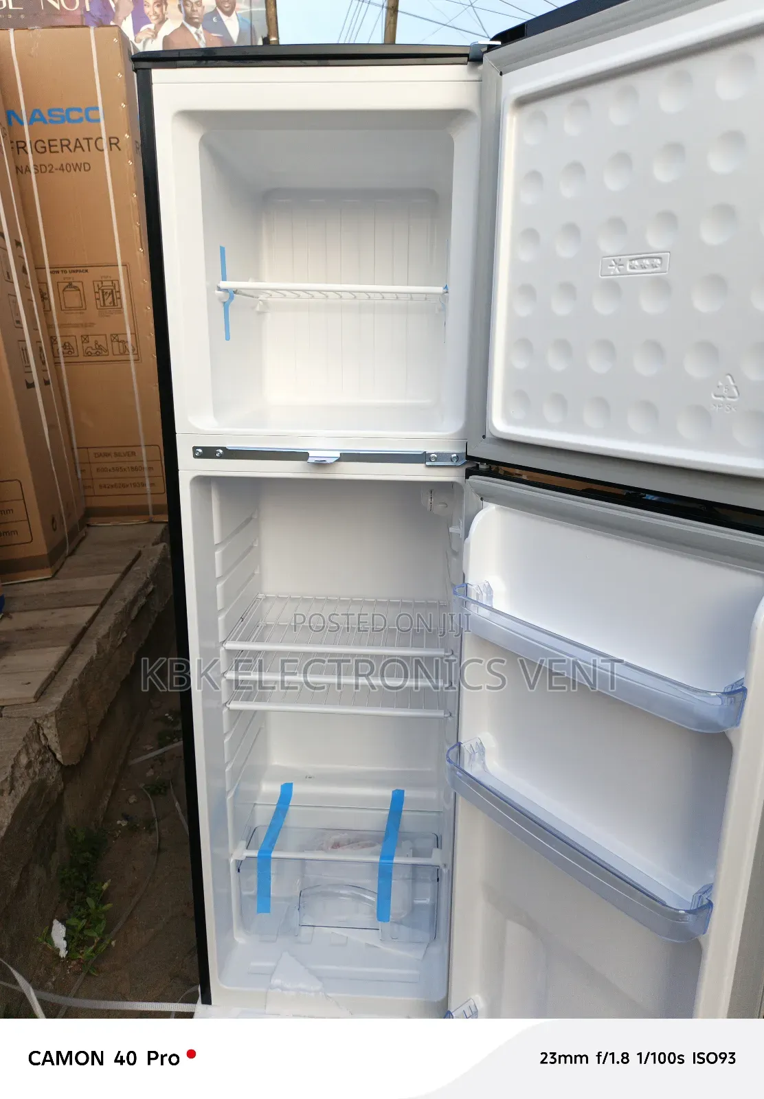 Nasco Nasf222(165liter) Double Door Fridge