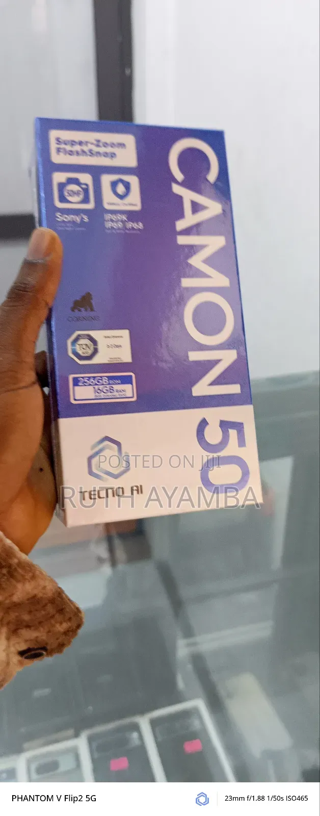 New Tecno Camon 50 256 GB Black