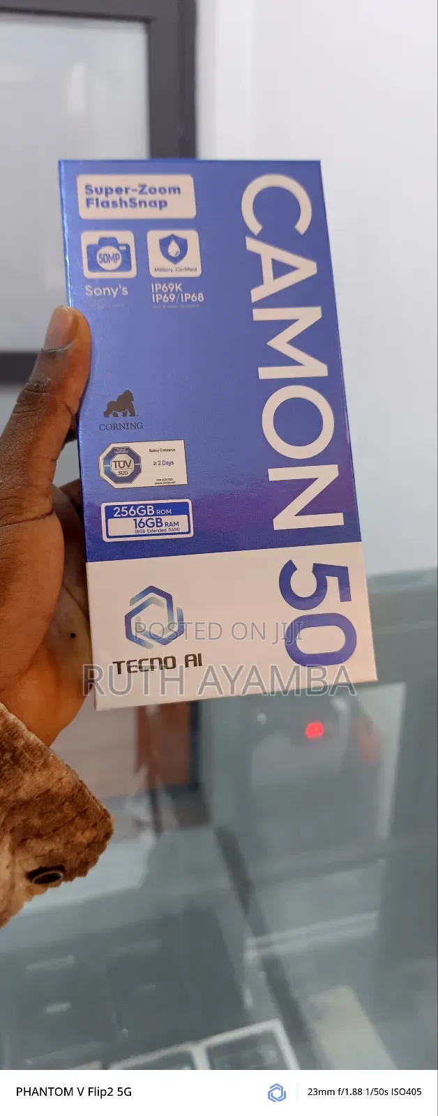 New Tecno Camon 50 256 GB Black