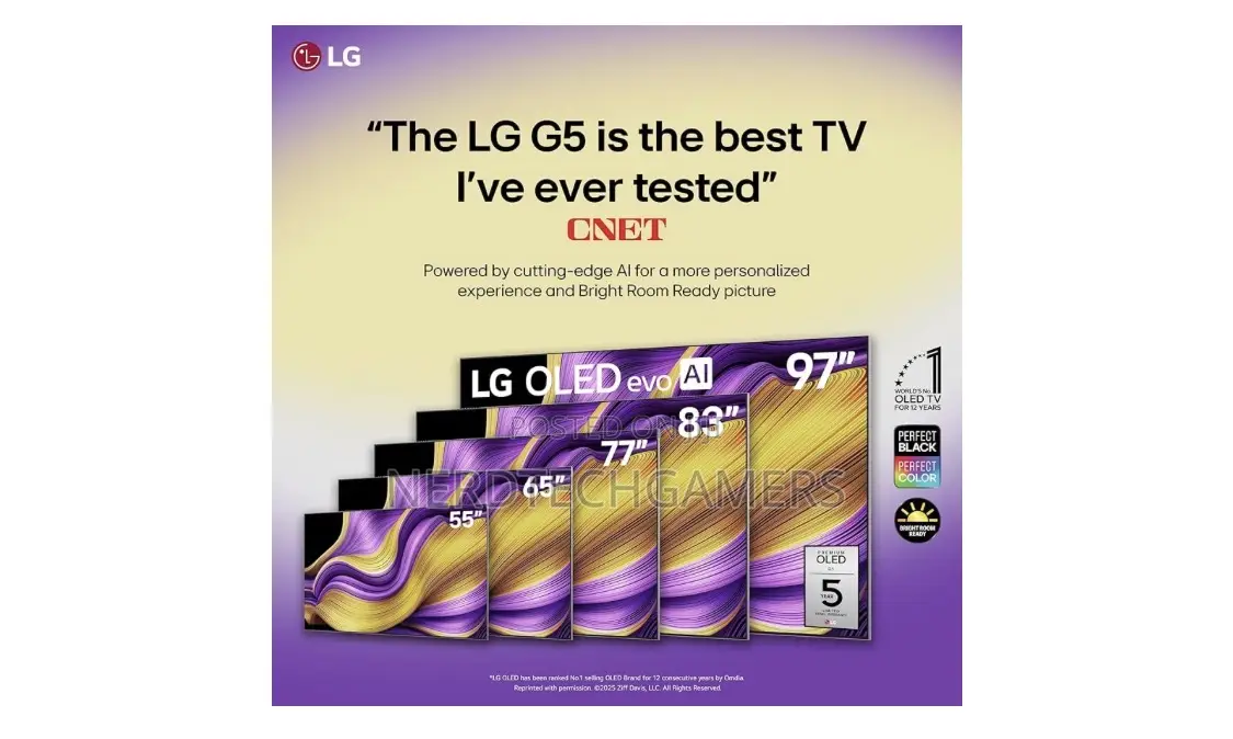 Lg G5 Oled Evo Ai 77 Inches Tv