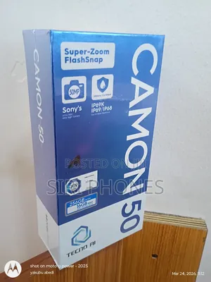 New Tecno Camon 50 256 GB Black