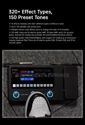 Mk20 Multi Effect Pedal For Bass And Guitar Wit Looper And Drum Mch In