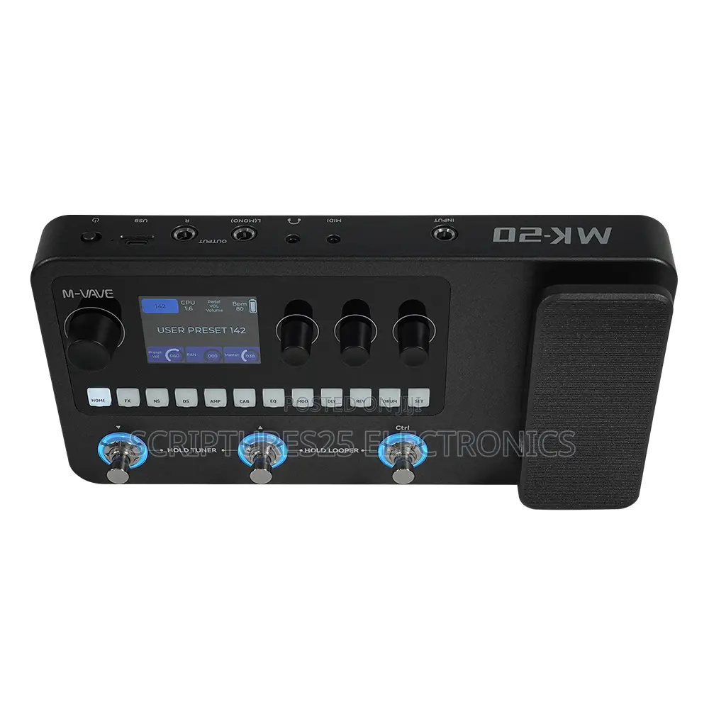 Mk20 Multi Effect Pedal For Bass And Guitar Wit Looper And Drum Mch In