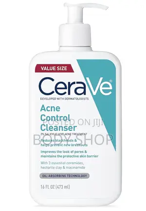 Cerave Acne Control Cleanser, 2% Salicylic Acid With Niacinamide