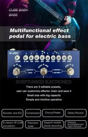 M-vave Cube Baby Bass Effect Pedal