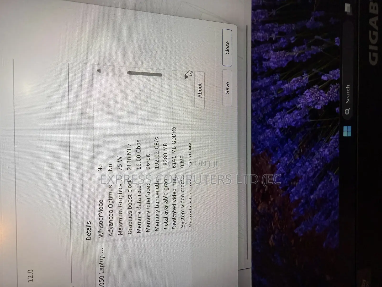 Laptop Gigabyte AORUS 5 24GB Intel Core i7 SSD 1T