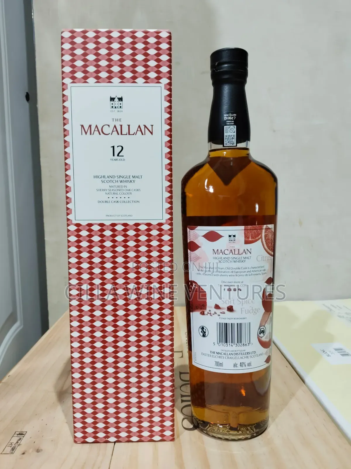 Macallan 12years Whisky 70cl Double Cask