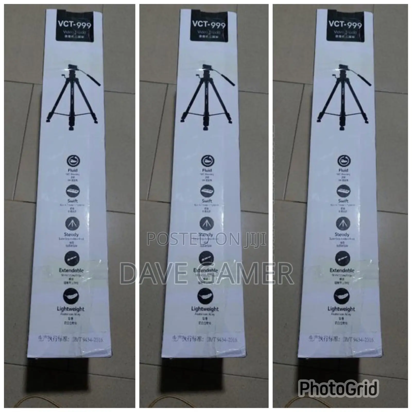 Heavy Duty Yuteng Vct-999 Video Tripod