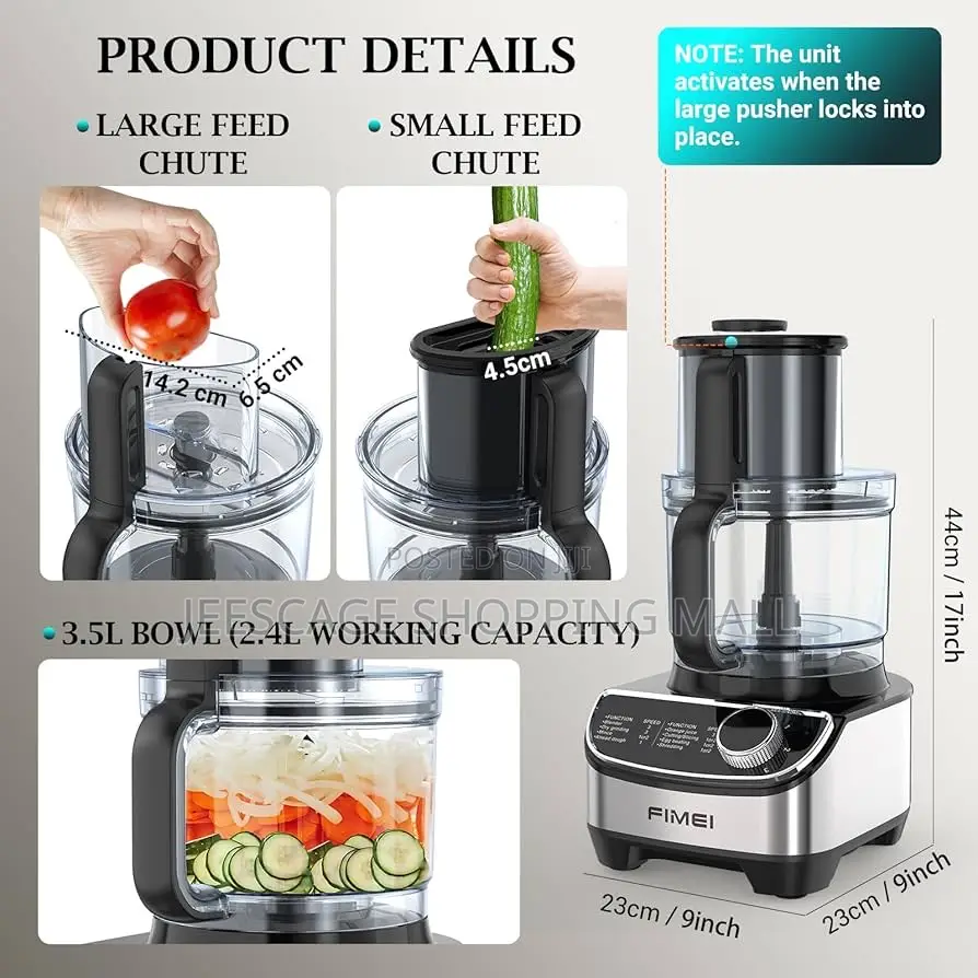 Citronic 13-in-1 Multifunction Food Processor 2200w (Model: Cic-321)