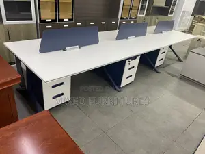 Workstation 6 in 1 Seater With 6 Drawers for Office