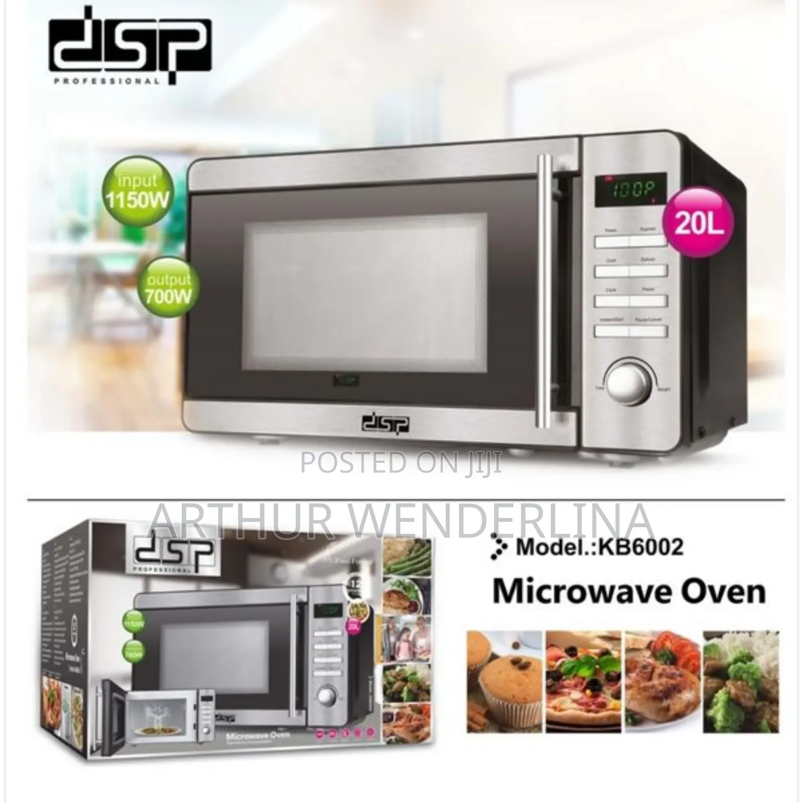 DSP Microwave Oven, 20 Ltr, 1150w