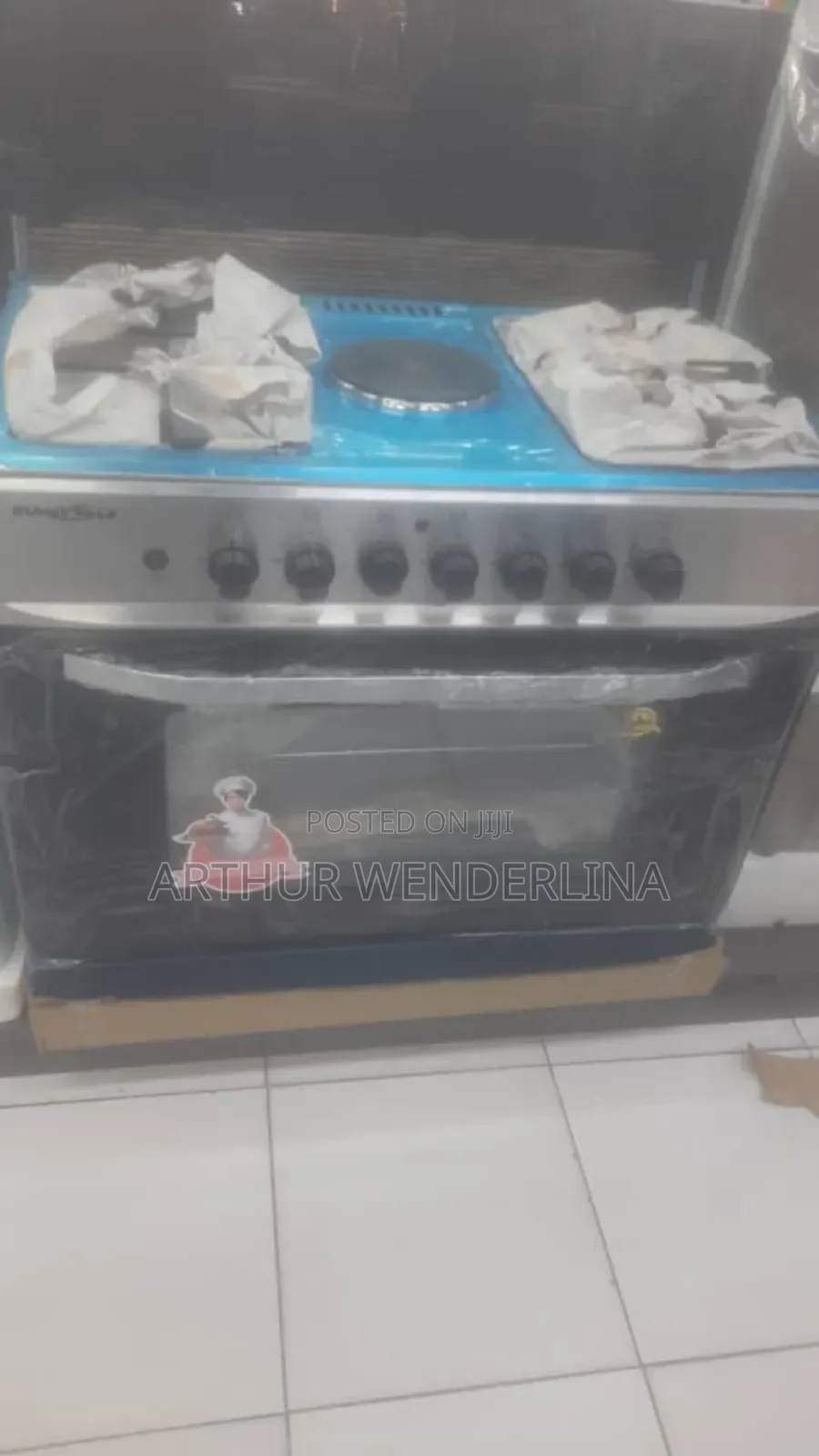 Sunny Walk Gas Oven With 4 Gas Burner and 1 Electric