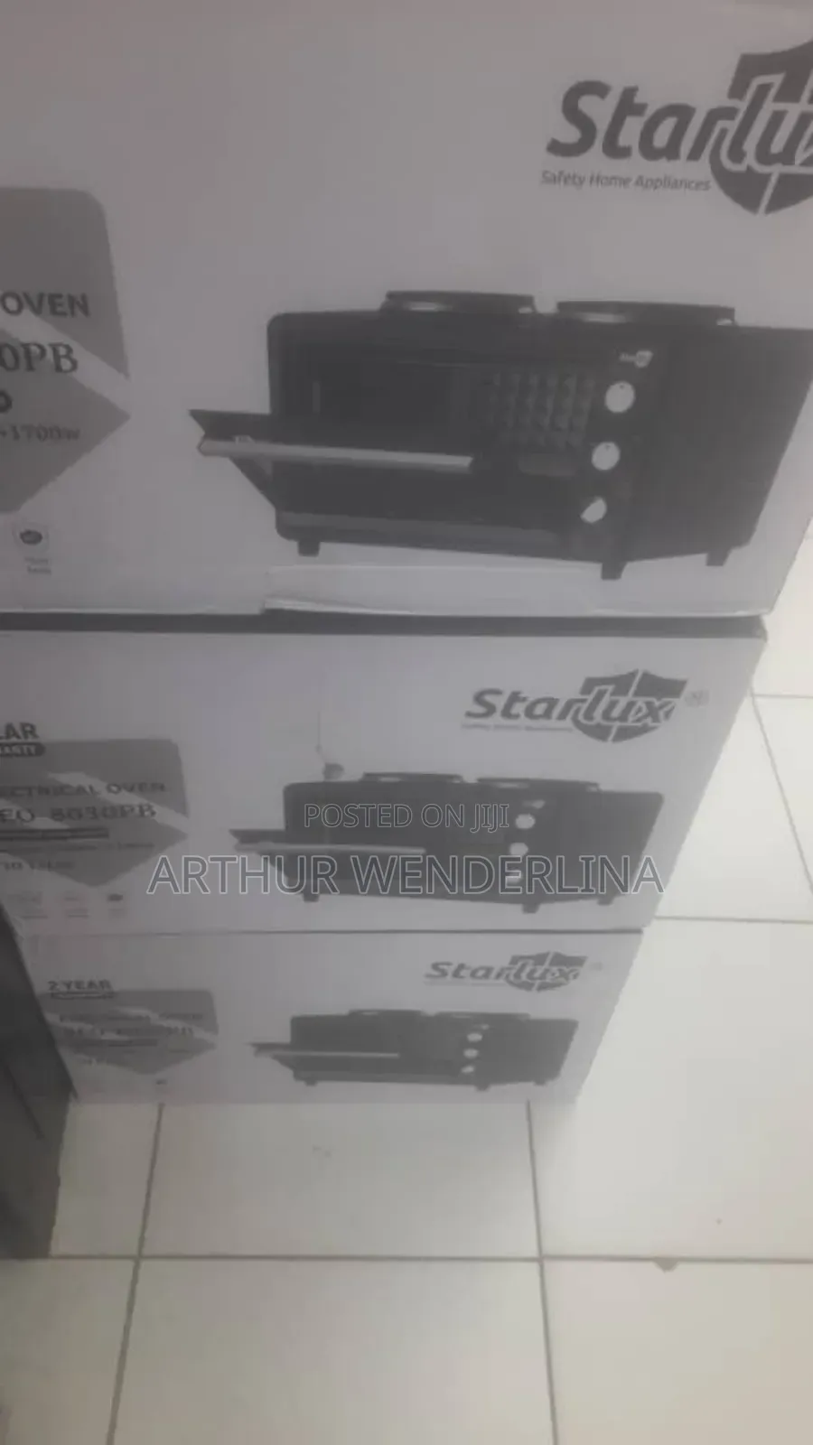 Starlux Oven With 2 Hot Plate on Top (30 20liters)