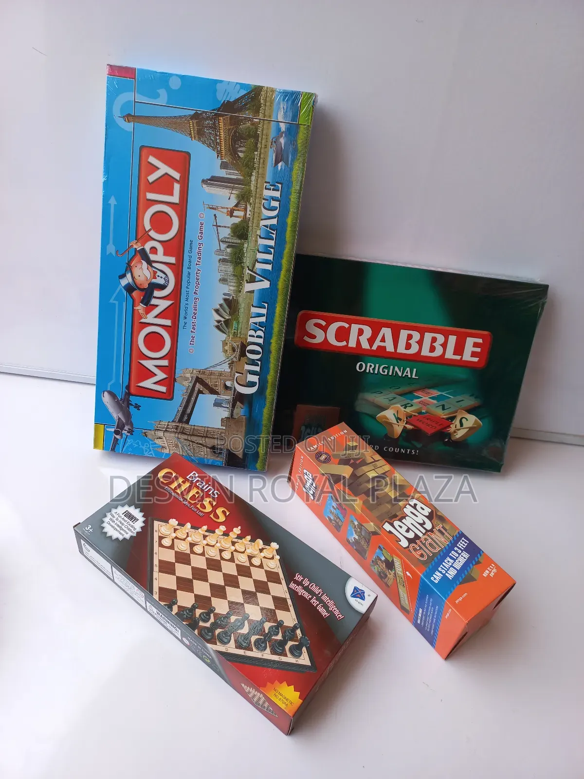 Chess + Monopoly + Scrabble + Jenga