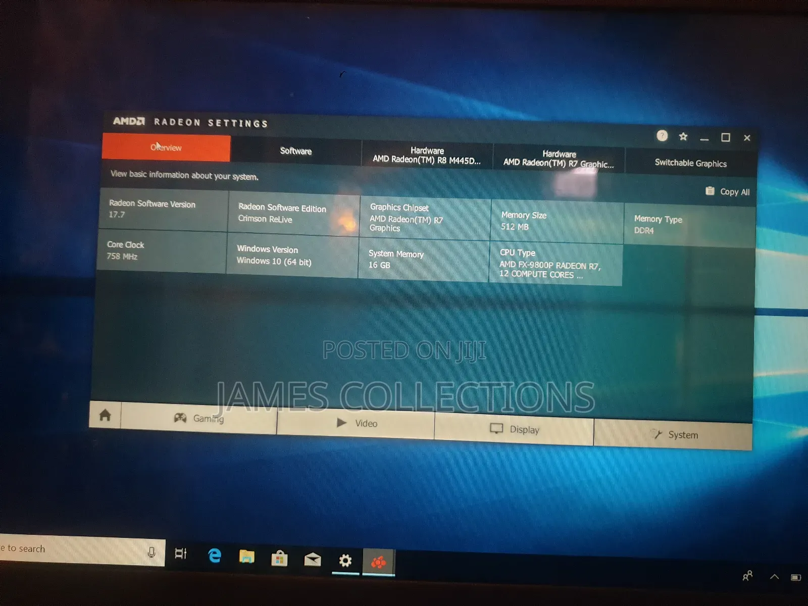 Laptop Dell Inspiron 5565 16GB AMD HDD 1T