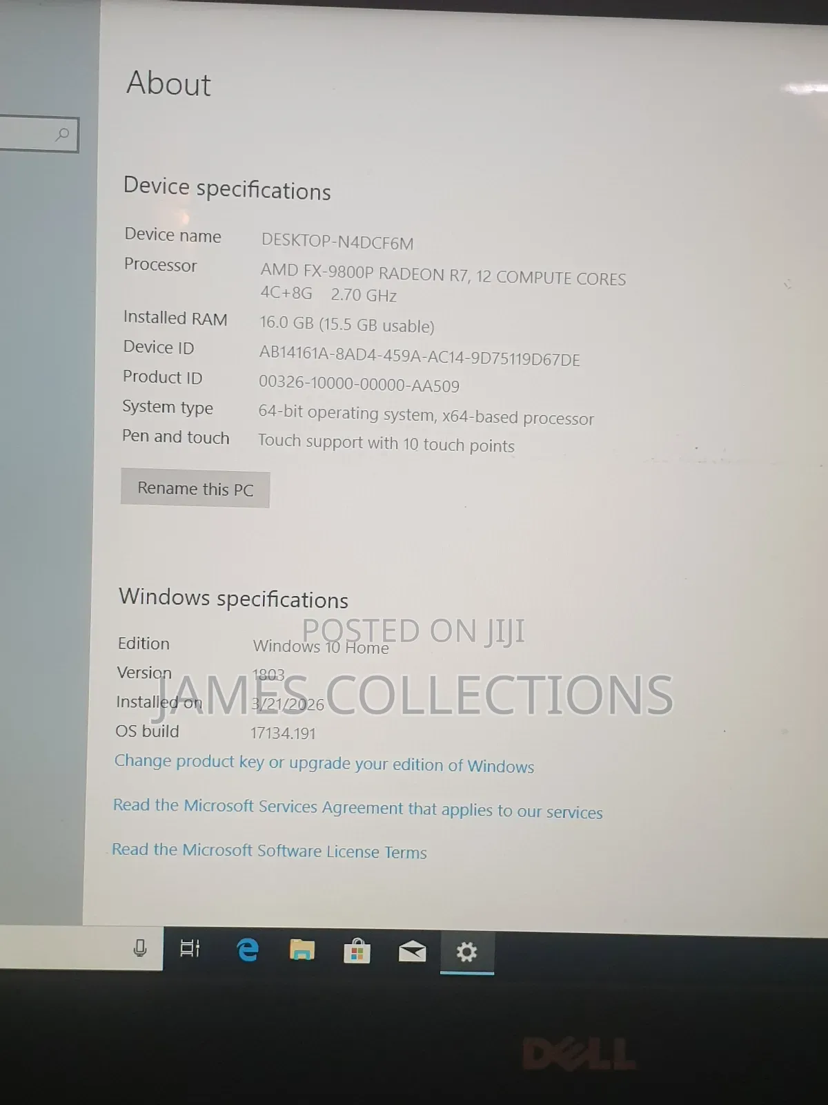 Laptop Dell Inspiron 5565 16GB AMD HDD 1T