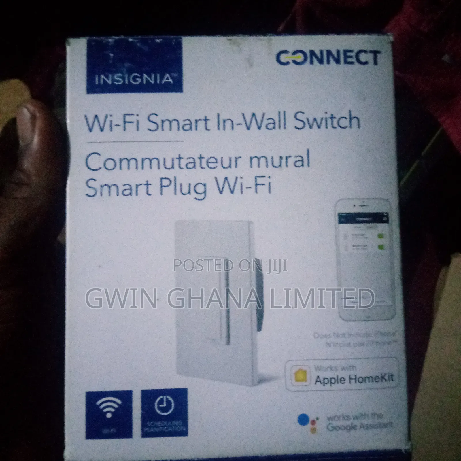 Insignia Ns-ch1xis8 Smart In-wall Light Switch Wi-fi