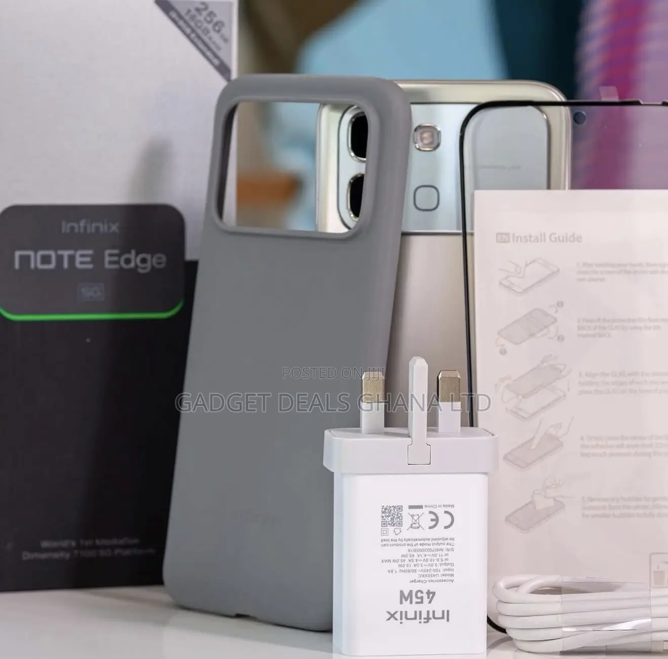 New Infinix Note Edge 256 GB Gray