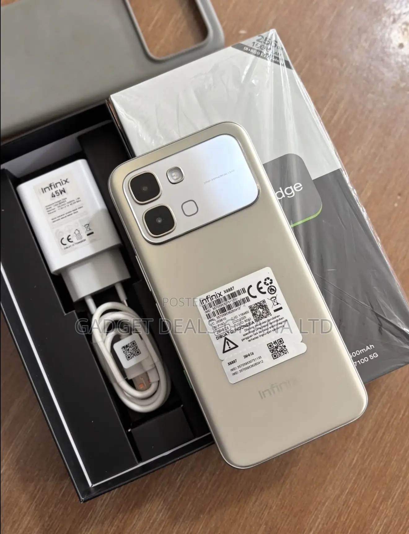 New Infinix Note Edge 256 GB Gray