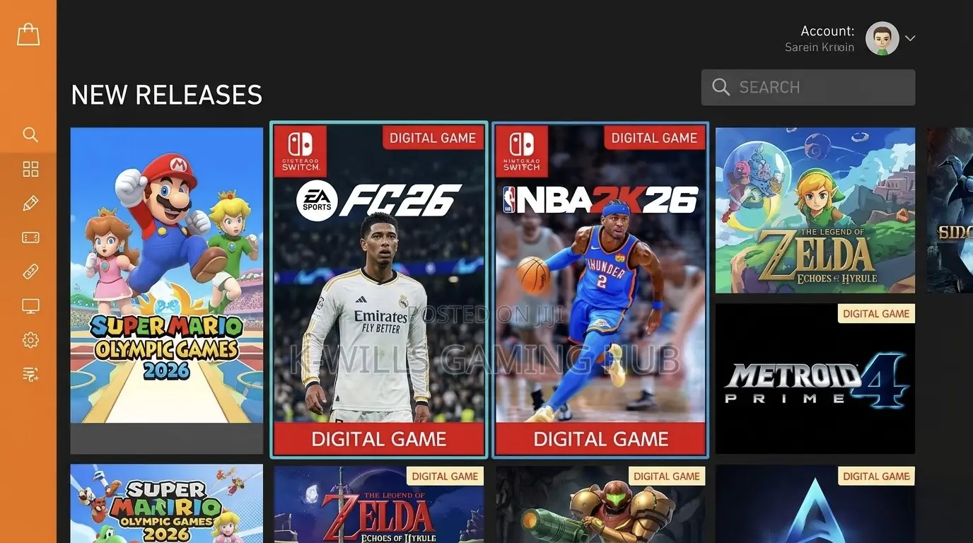 Nintendo Switch Digital Games Account for sale - K-Wills Gaming Hub ...