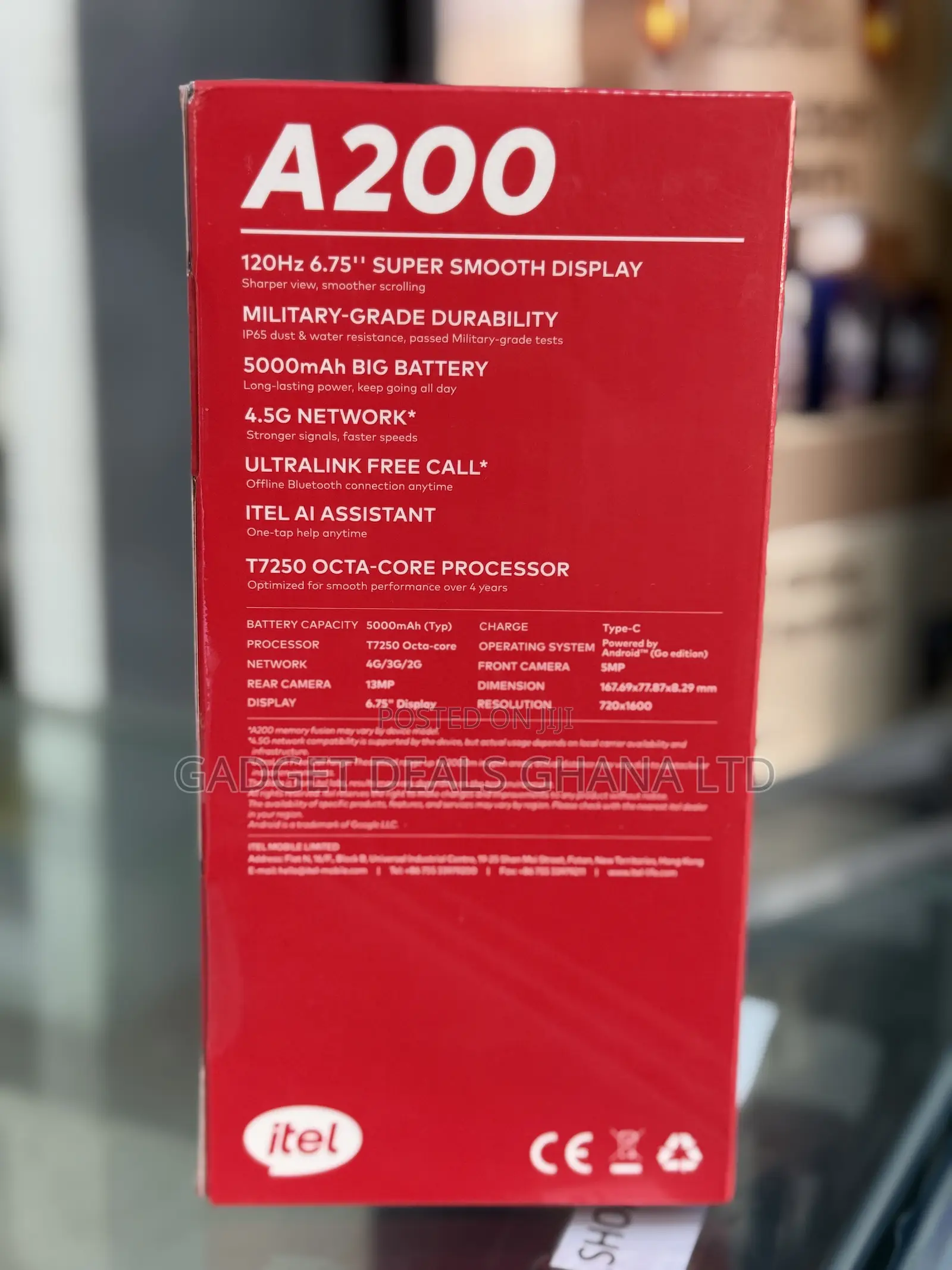 New Itel A200+ 128 GB Blue